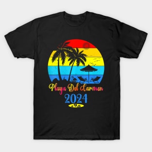 Mexico Playa Carmen 2024 Family Trip Friends T-Shirt